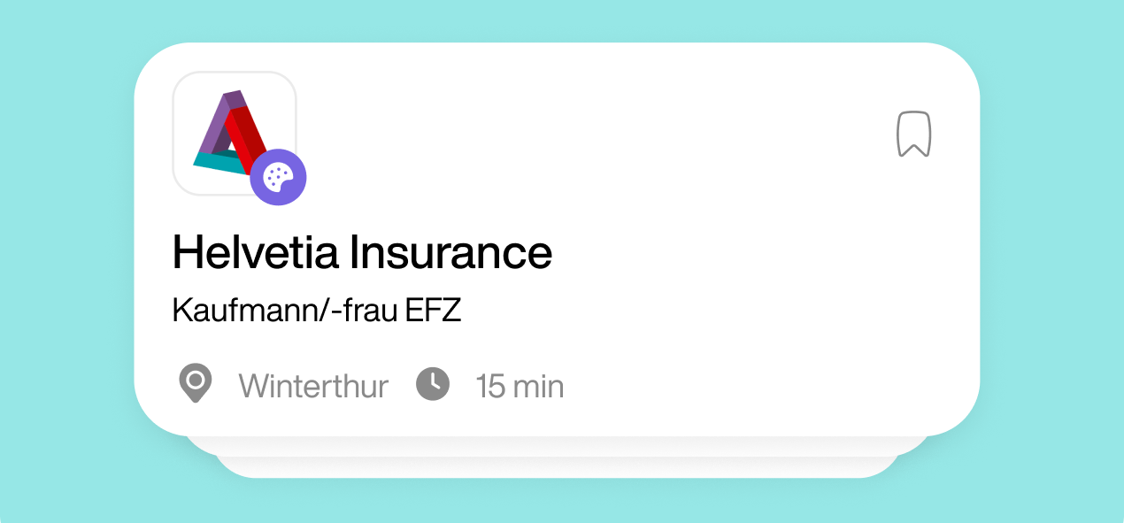 Lehrstellen-Karte Helvetia Insurance